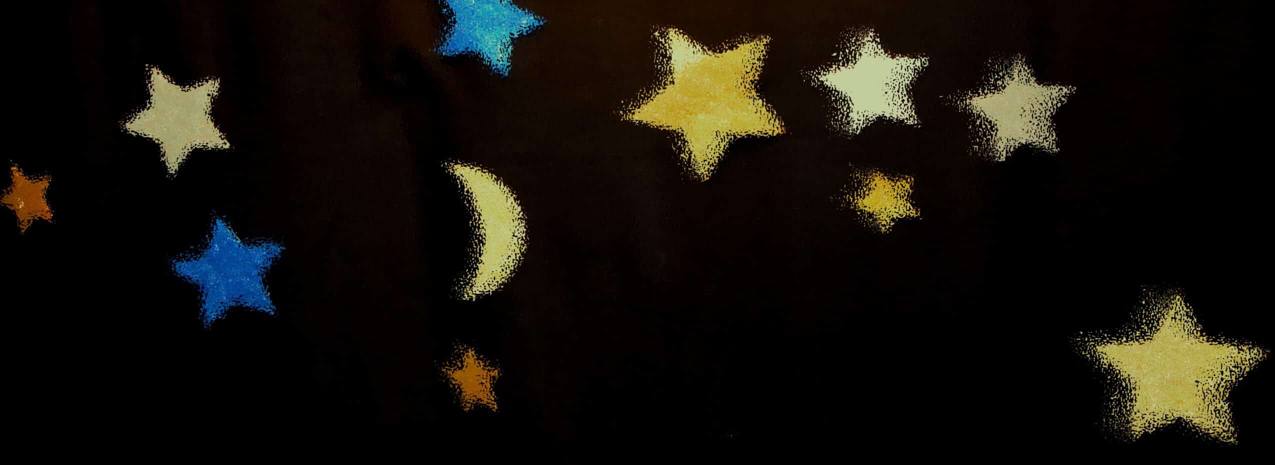 stars and a moon