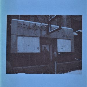 Blue book cover titled "The Bradford Poems" by William Kemmett, published in 1996, featuring a black and white image of a building entrance.