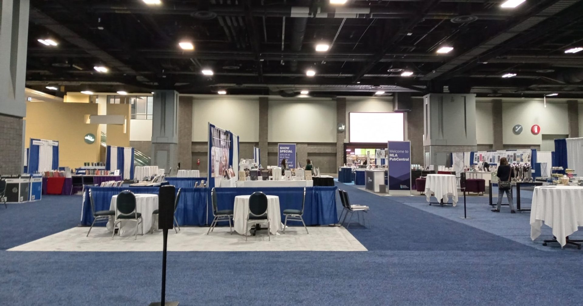 nearly empty conference hall